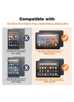 AGPtek AGPTEK Keyboard Case for All-New Amazon Fire HD 8/8 Plus(2020 Release, 10th & 2022 Release, 12th),with Detachable Wireless Bluetooth Keyboard  - Image 2