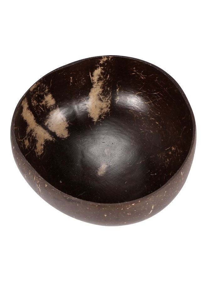 NIBEMINENT Natural Raw Coconut Shell Bowl Brown (D)12-15x(H)6-5cm - Image 2