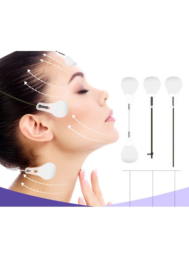 تيتاون شريط شد الوجه 40 قطعة شريط وجه غير مرئي رفيع للغاية مع حبال رفع لشد الجلد وإخفاء تجاعيد الوجه والرقبة ورفع الجلد المترهل - Image 2