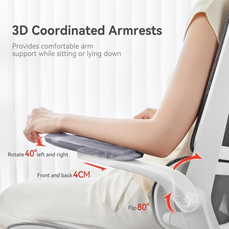 Altis Ergonomic Mesh Office Chair with Dual Back Design & Flip-up Armrests | Office Chair M59AS-M301 - Image 4