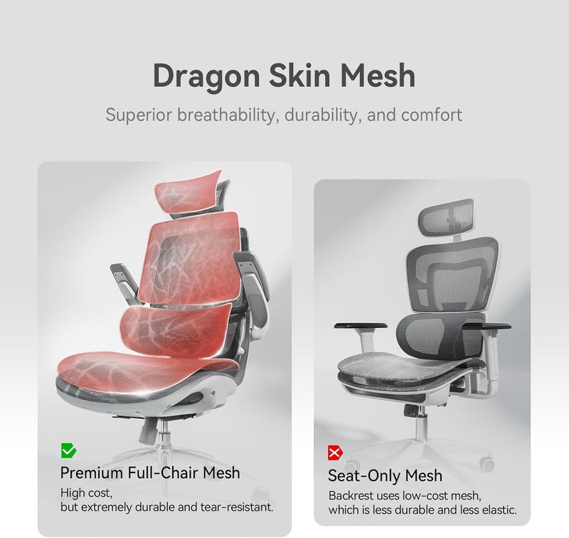 Altis Ergonomic Mesh Office Chair with Dual Back Design & Flip-up Armrests | Office Chair M59AS-M301 - Image 5