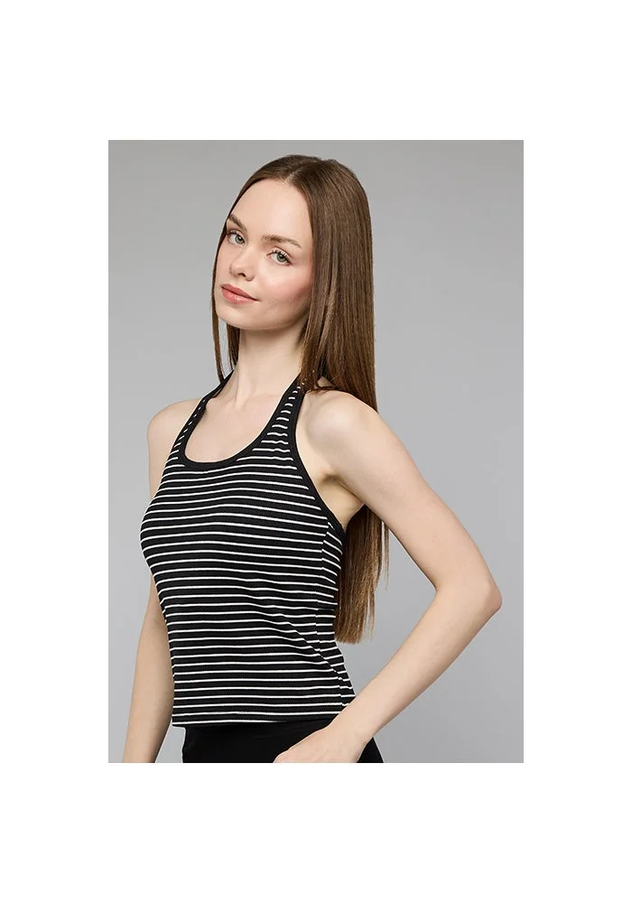 R&b  Striped Halterneck Top for Women | Best Price UAE