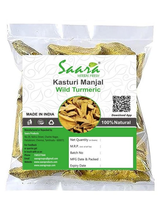 Saara HERBAL FRESH Organic Kasturi Manjal, 250g Wild Turmeric Root, Kasthuri Haldi | Kasturi Turmeric For Skin & Face Care, 250g (Pack of 2 X 100g, Pack of 1 x 50g) - Image 5