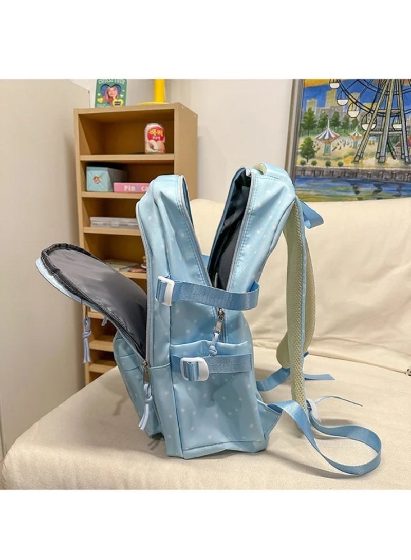 لابوبو Labubus New Large-size Cartoon Backpack Gor Travel, Versatile, Exquisitely Printed, Casual Hand-Held Trendy School Bag For Men And Women 43*30*19CM - Image 3