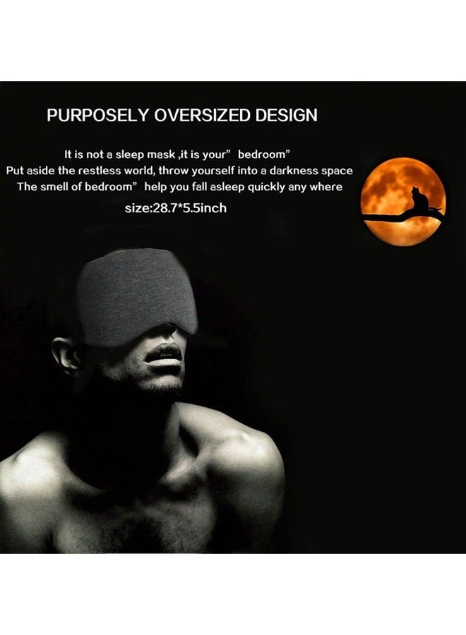 general Cotton Sleep Cover Blackout Breathable Comfort Eye Mask for Sleep Adjustable Eye Mask with Travel Bag - Image 4