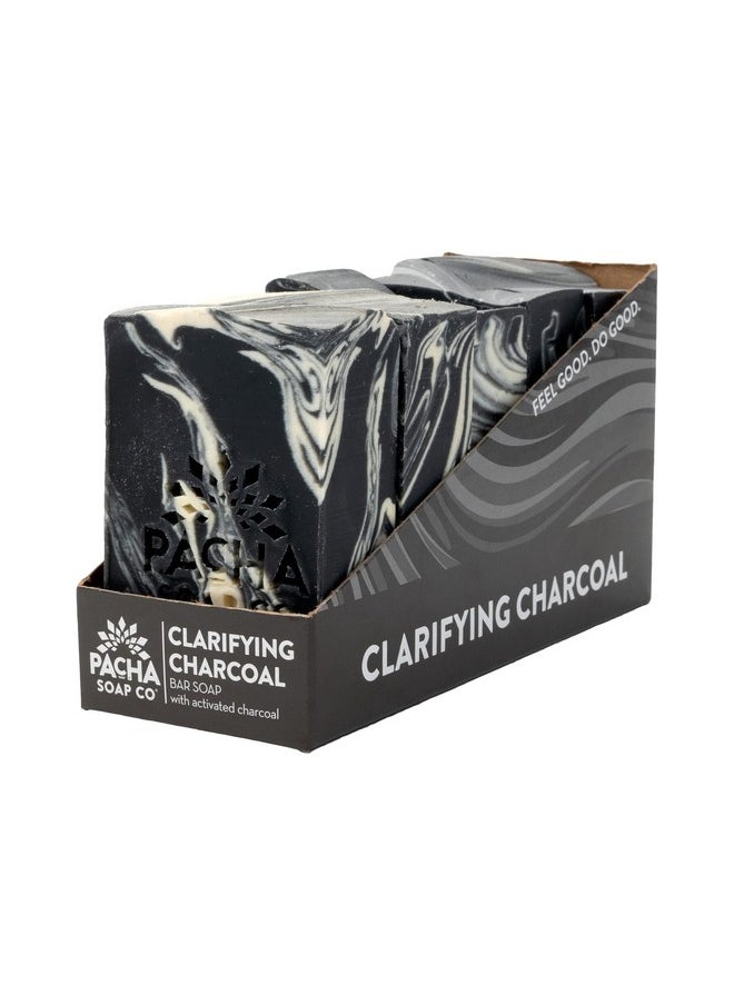 Pacha Soap Co - Pacha Clarifying Charcoal Bar Soap 5 Pack | Premium, Handcrafted Soap With Activated Charcoal And Essential Oils | Use As A Natural Face Wash, Hand Soap, Body Wash | Activated Charcoal Soap | 4 Oz - Image 1