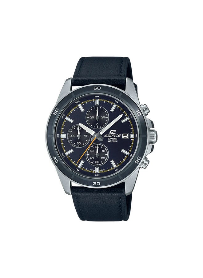 EDIFICE CASIO - Leather Chronograph Watch EFR-526L-2CVUDF - Image 1