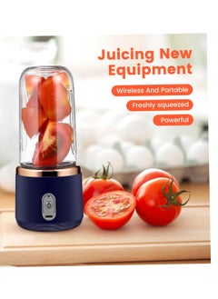 DIGI CORE Portable Small Electric Juicer For Shakes Stainless Steel Blade Travel Juicer Fruit Automatic Smoothie Blender Travel Home And Office Mini Juicer 300ML  - Image 2