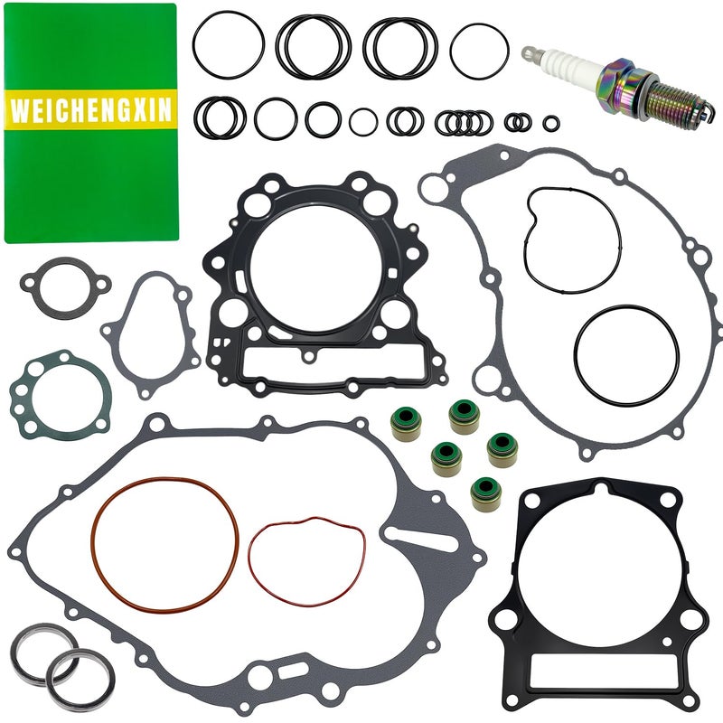 WEICHENGXIN Complete Gasket Kit Spark Plug Compatible with Yamaha Raptor 660R YFM660R YFM660 2001 2002 2003 2004 2005 - Image 3