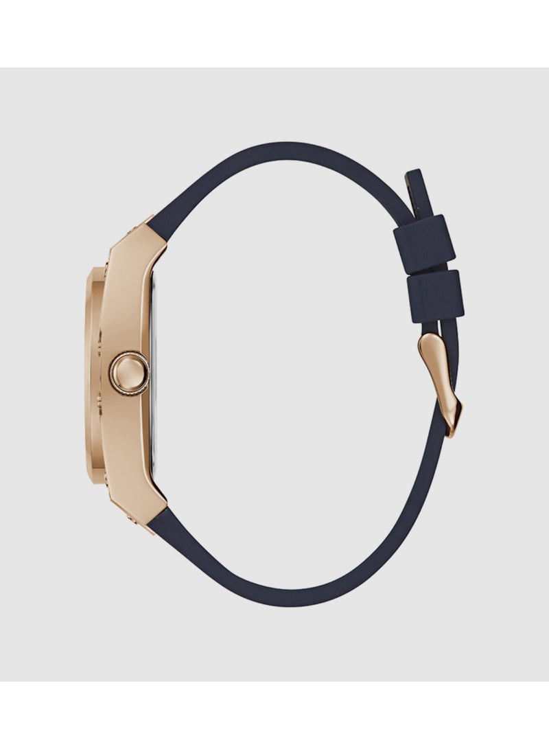 GUESS Mens Blue Rose Gold Tone Multi-function Watch - GW0569G3 - Image 4