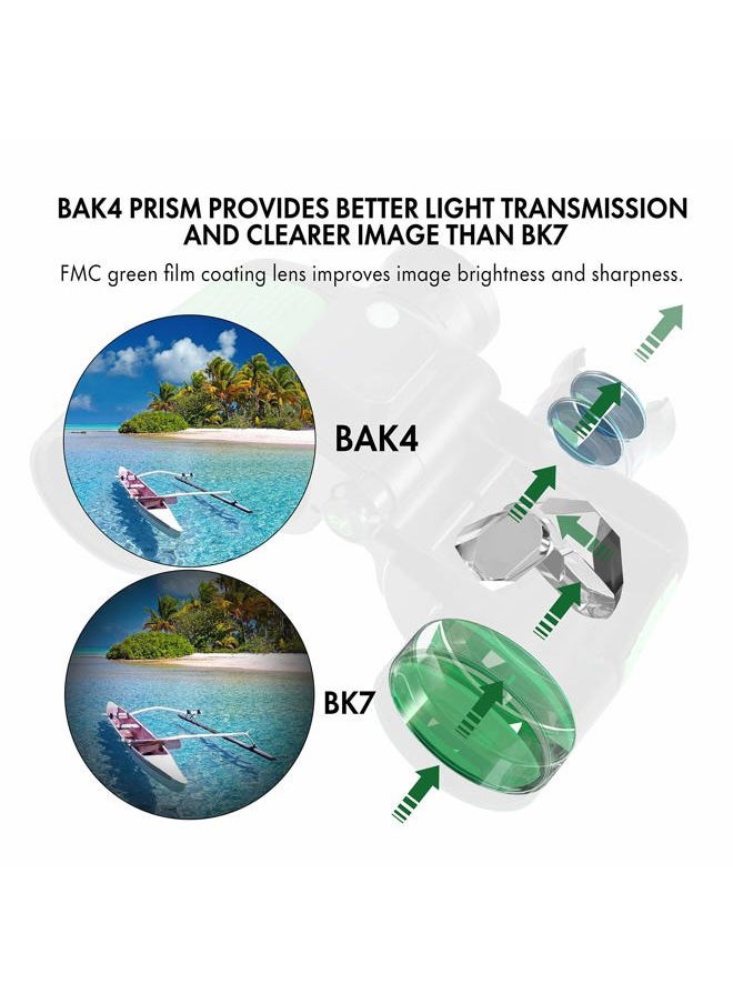 ESSLNB 7X50 Marine Binoculars IPX7 Waterproof Binoculars for Boating with Illuminated Rangefinder and Compass BAK4 Prism FMC Military Floating Binoculars for Navigation Hunting w/Bag and Strap  - Image 2