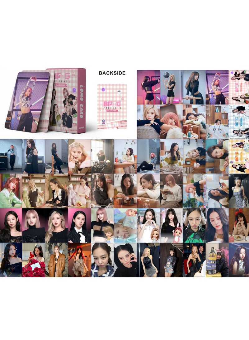 NIBEMINENT 55 Pcs Kpop BLACKPINK Lomo Cards Card For Fans Collection Gifts - Image 1