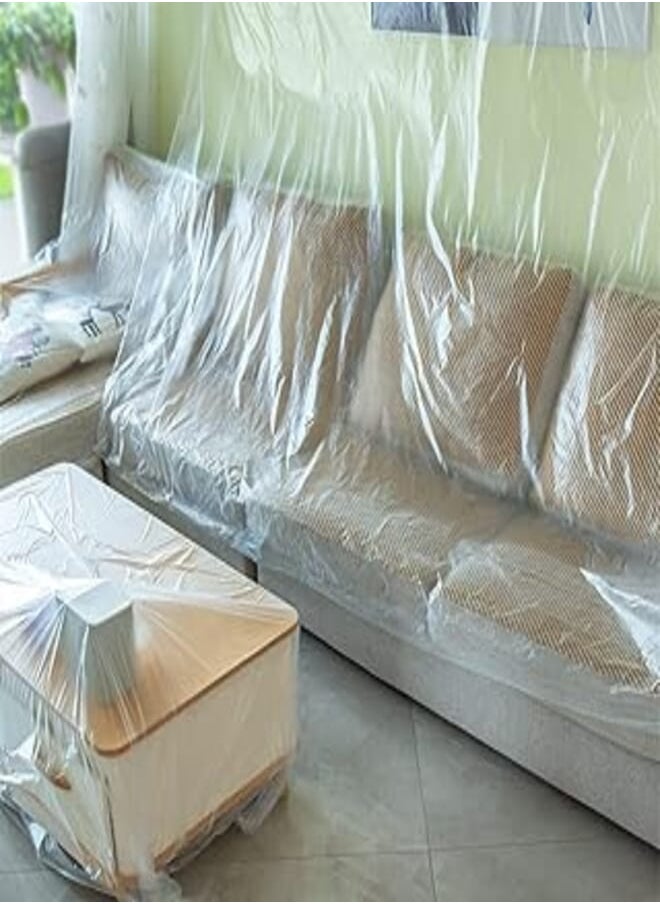 Generic - Protect Your Furniture with Clear Plastic Bags Roll, Waterproof and Dust-Proof Material Made by Waterproof.Easy to Use, Free to Cut Generic - Image 1