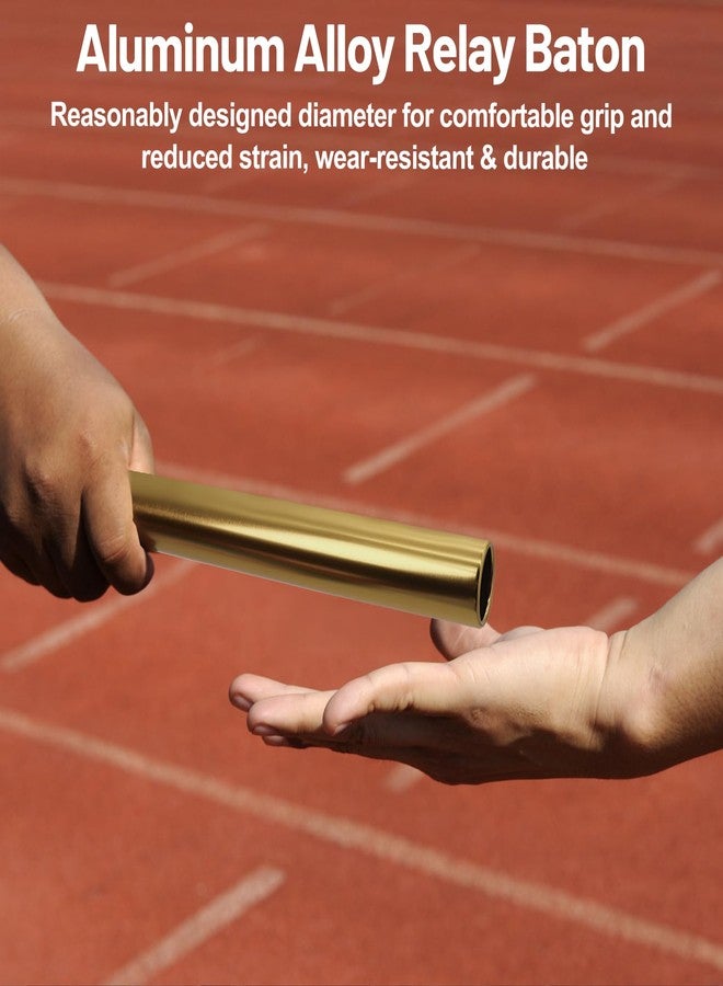 Vaolvpant Aluminum Alloy 4 Pieces Field Relay Batons for Track and Athletes Runners Outdoor Running Sports Events Baton Race Stick Smooth Hollow Tube Lightweight Durable Design Multi-Color - Image 4