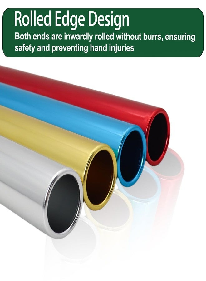 Vaolvpant Aluminum Alloy 4 Pieces Field Relay Batons for Track and Athletes Runners Outdoor Running Sports Events Baton Race Stick Smooth Hollow Tube Lightweight Durable Design Multi-Color - Image 5