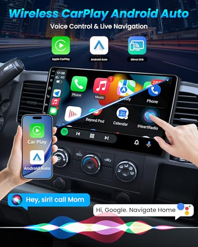Jufodrca 8Core 4+64GB QLED Radio for 2007-2013 Chevy Silverado 1500: Tahoe Equinox GMC Sierra Yukon 10.1" HD IPS Touchscreen Wireless Carplay&Android Auto GPS 5G WiFi Bluetooth FM/AM DSP SWC Backup Camera - Image 3