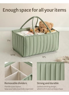 Generic Baby Diaper Caddy Basket, Stylish Baby Diaper Caddy Organizer, Storage Basket for Diapers - Baby Gift Registry for Newborn Baby Shower List and Baby Must Haves Essentials  - Image 3