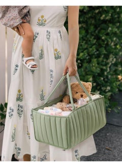 Generic Baby Diaper Caddy Basket, Stylish Baby Diaper Caddy Organizer, Storage Basket for Diapers - Baby Gift Registry for Newborn Baby Shower List and Baby Must Haves Essentials  - Image 5