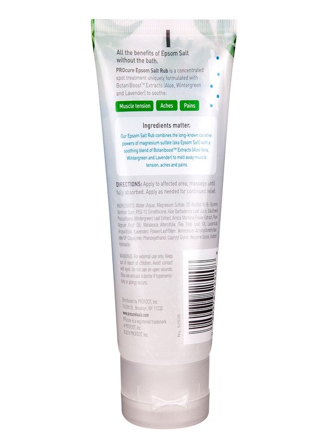 PROCURE Epsom Salt Rub Gel with Aloe Vera, 6 Fl Oz (Pack of 3) - Image 3
