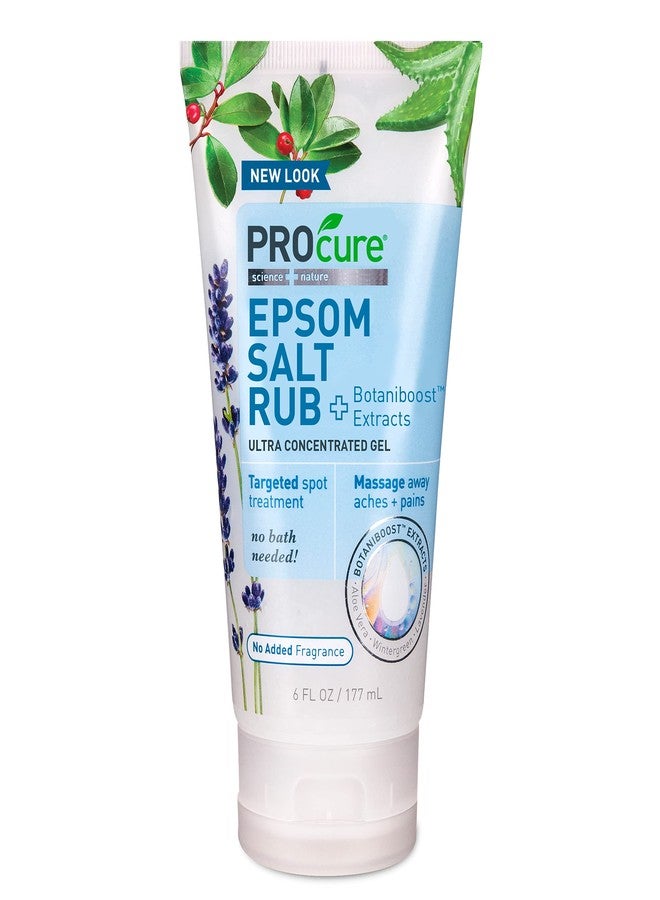 PROCURE Epsom Salt Rub Gel with Aloe Vera, 6 Fl Oz (Pack of 3) - Image 1