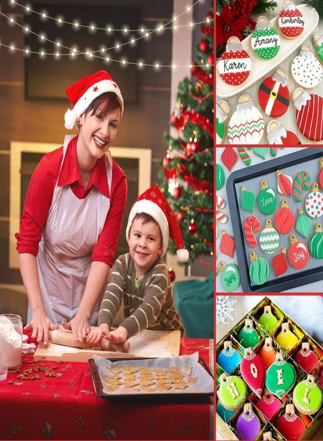 KAISHANE Christmas Ornament Cookie Cutter Set 3 Pieces Stainless Steel Xmas Light Biscuit Cutters for Baking - Image 3