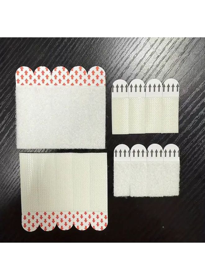 24pcs 0.60x1.85in No Drill Picture Hanging Strips Dual Sided Removable Wall Hooks Easy Installation - Image 2