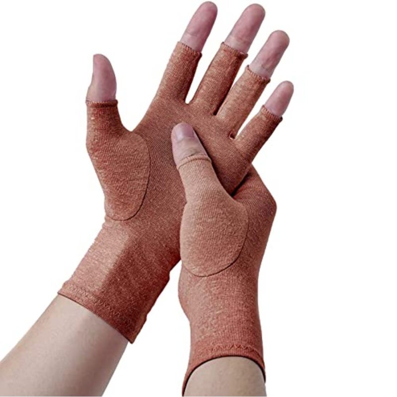 NALACAL Arthritis Gloves for Carpal Tunnel Pain Relief, Strengthen Compression Gloves to Alleviate Hand Pains, Swelling, Fingerless Computer Typing Gloves for Rheumatoid, Tendonitis Women/Men-M - Image 1
