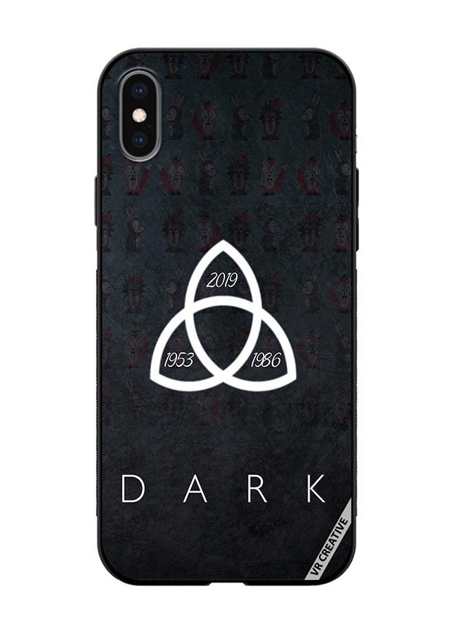 VR CREATIVE Protective Case Cover For Apple iPhone XS Max Dark Design Multicolour - Image 1
