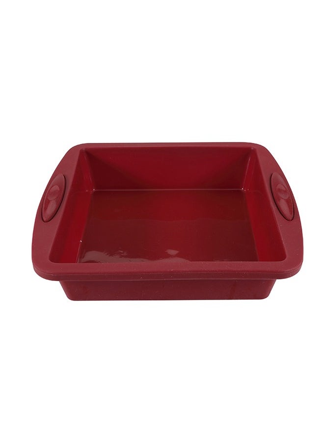BERGNER - Bake A Wish Silicone Cake Mould Red 25.5X24X5.3cm - Image 1