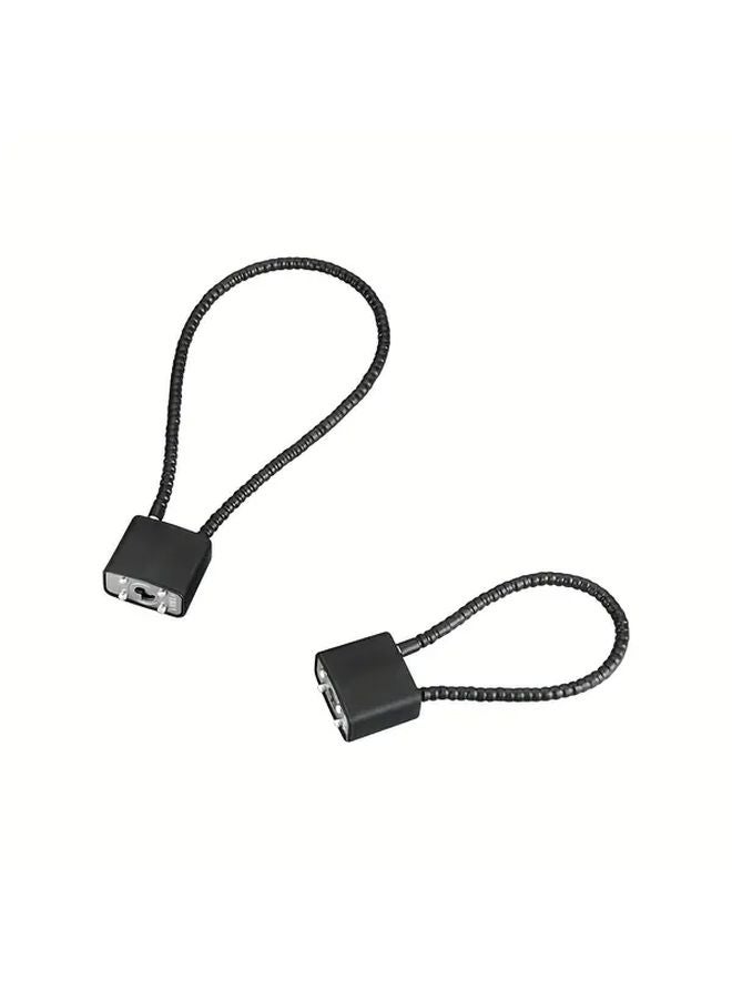 Heavy Duty Wire Rope Padlock Black 14 96 Inch Long Secure Cabinet Locker Storage - Image 3