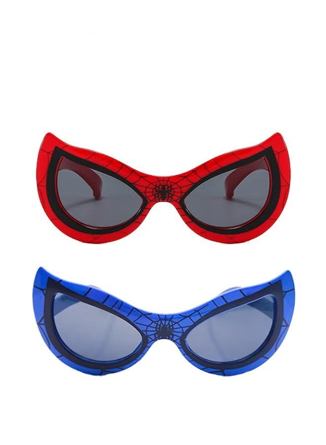 Children's Sunglasses Anti-UV Spider Boy Sunglasses Superhero Cartoon Glasses Men and Girls Sun Glasses - Image 1