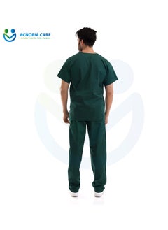 ACNORIA CARE Men's Medical Scrubs Consisting Of Two Pieces 100% Cotton Blouse And Pants Olive Green Color - Size XL - From Acnoria Care  - Image 5
