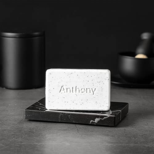 Anthony Mens Exfoliating Soap Bar Grapefruit Scent 5 Oz Infused with Cucumber Extract Jojoba Shea Butter Squalane Coconut Oils for Moisturizing Exfoliating Refreshing Body Skin - Image 5