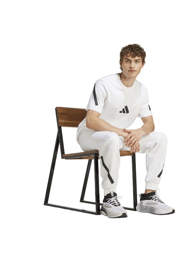 Adidas M Z.N.E. Tee White Training T-Shirts For Men XS - Image 5