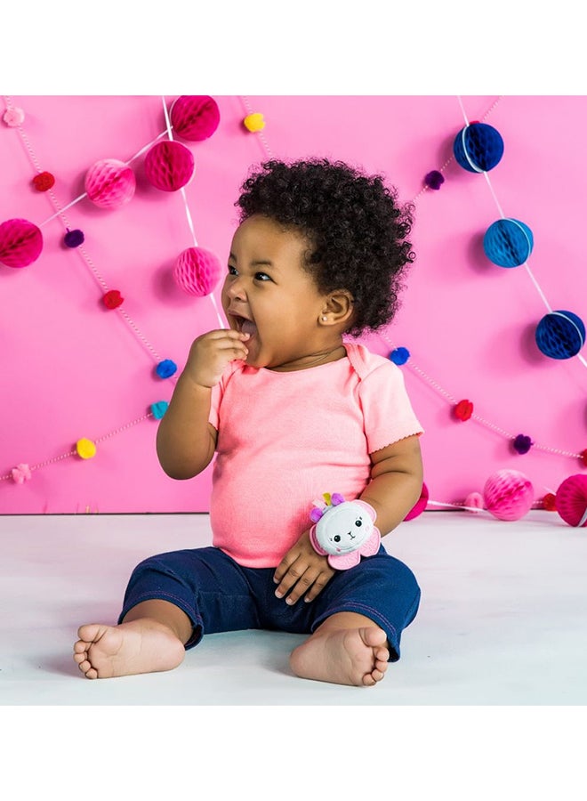 Bright Starts - Rattle & Teethe Wrist Pals Toy, Unicorn & Llama, Newborn+, 2 Count - Image 2