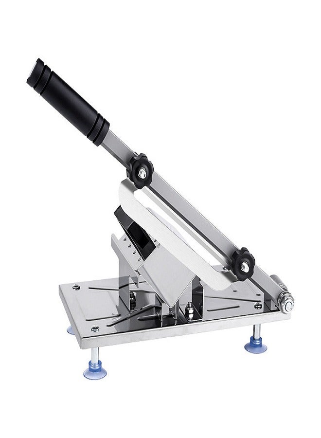 Manual Frozen Slicer,Stainless Steel Cutter Beef Mutton Roll Cheese Food Slicer Vegetable Sheet Slicing Machine for Home Cooking Kit of Hot Pot  - Image 1