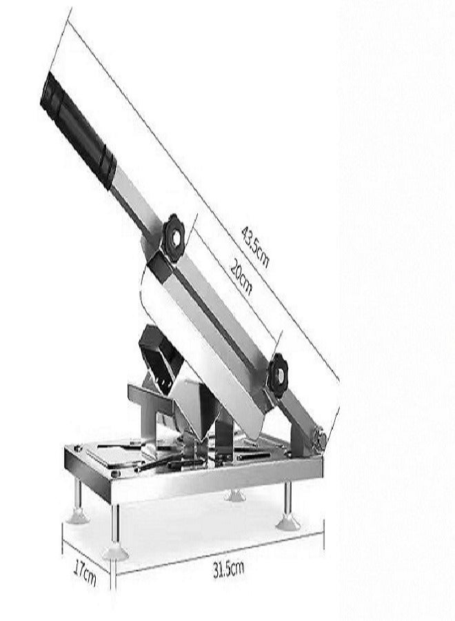 Manual Frozen Slicer,Stainless Steel Cutter Beef Mutton Roll Cheese Food Slicer Vegetable Sheet Slicing Machine for Home Cooking Kit of Hot Pot  - Image 3