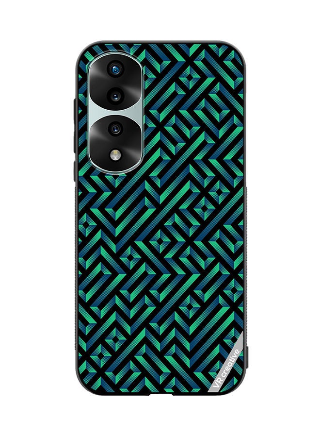 VR CREATIVE Protective Case Cover For Honor 70 Pro Geometric Pattern Design Multicolour - Image 1