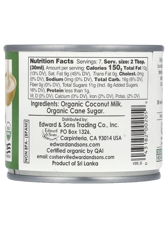 Edward & Sons, Let's Do Organic®, Sweetened Condensed Coconut Milk, Original , 7.4 oz (210 g) - Image 2
