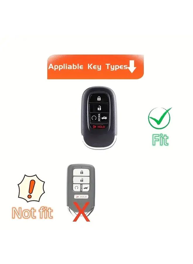 غطاء حماية لمفتاح السيارة من TPU وردي مع سلسلة مفاتيح لسيارات Civic Accord HR-V Pilot CR-V 2022 2023 2024 - Image 3