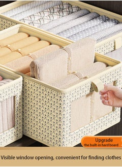 Magic Park 3 Pieces Foldable Closet Storage Organizer Closet Storage Bin with Carrying Handles Washable Closet Storage Box for Clothes Wardrobe Home Bedroom  - Image 2