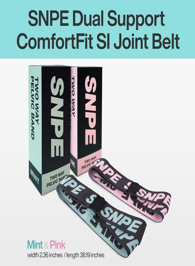 SNPE Dual Support ComfortFit SI Joint Belt : superior stability and targeted support for individuals with SI joint issues (Pink, Large) - Image 2