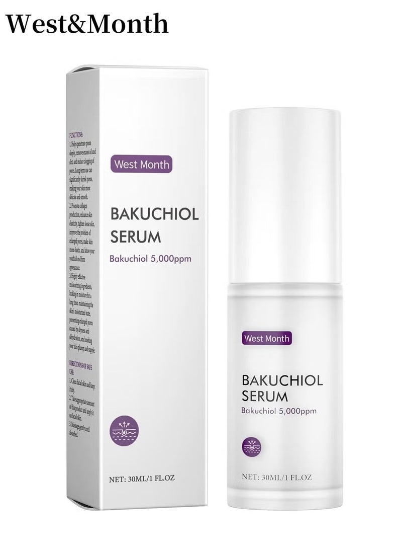 Bakuchiol Serum, 5,000ppm Bakuchiol, Pore Minimizer for Face, Anti-Aging, Hydrating Glow Serum, Facial Serums For Skin Repair, Facial Moisturizer for Women and Men, Reduces Wrinkles, Fine Lines 30ml