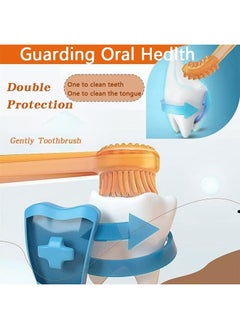HY 2 Pcs Small Dog & Cat Toothbrush Kit with Storage Box, Soft Silicone Cat Dog Tooth Brushing Kit, Tongue Cleaner for Pet Tooth Brushing | Easy to Handle | Deep Clean for Toothbrush for Dogs Small Breed  - Image 2