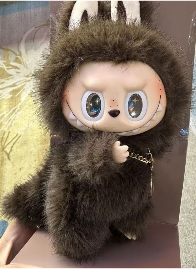 Generic - Labubu The Monsters Plush Doll Keychain ZIMOMO Exciting Macaron Vinyl Face Series Figures Toy Adorable Lovely Personalized Doll - Image 1