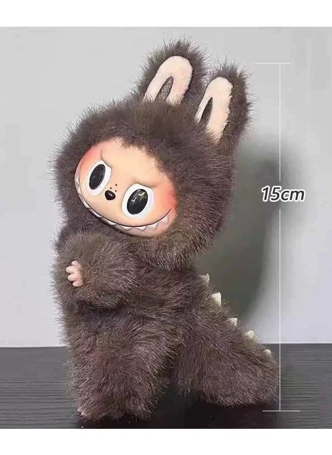 Generic - Labubu The Monsters Plush Doll Keychain ZIMOMO Exciting Macaron Vinyl Face Series Figures Toy Adorable Lovely Personalized Doll - Image 1