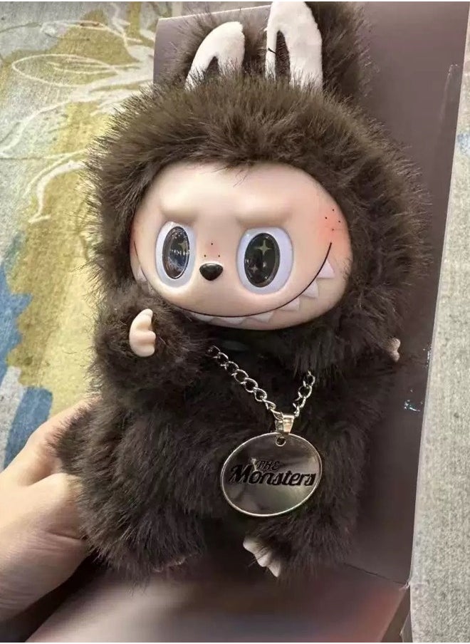 Generic - Labubu The Monsters Plush Doll Keychain ZIMOMO Exciting Macaron Vinyl Face Series Figures Toy Adorable Lovely Personalized Doll - Image 1