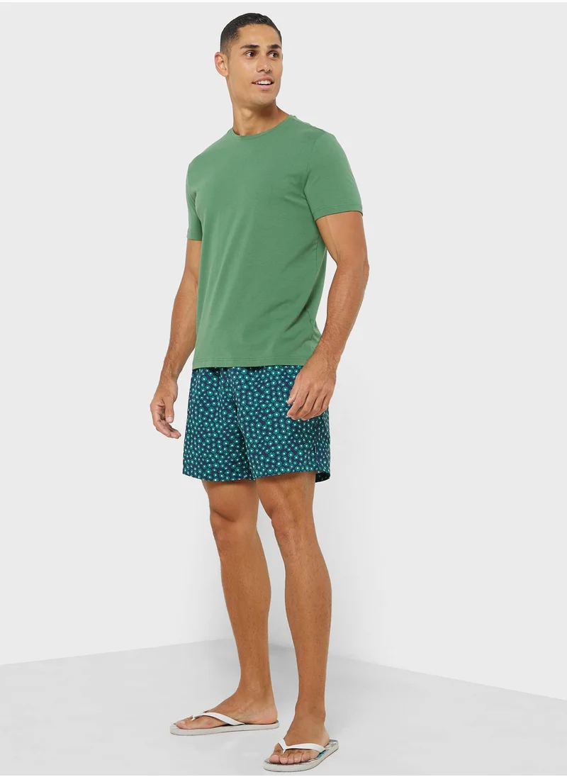 Hackett Drawstring Printed Shorts