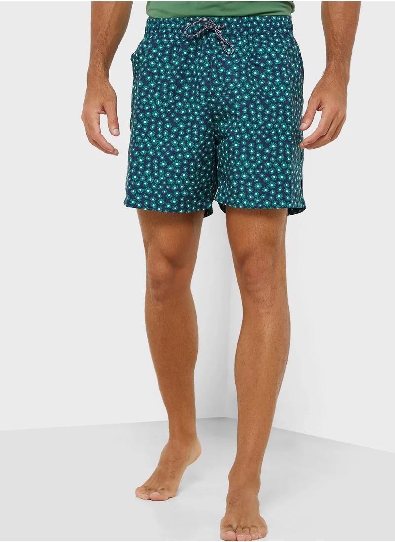 Hackett Drawstring Printed Shorts