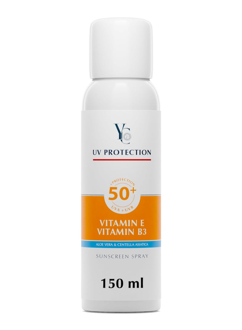 واي سي بخاخ الحماية من الشمس 50+ حماية من الأشعة فوق البنفسجية - 150 مل